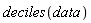 deciles(data)