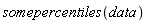 somepercentiles(data)