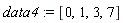 data4 := [0, 1, 3, 7]