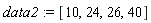 data2 := [10, 24, 26, 40]