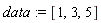 data := [1, 3, 5]