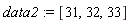 data2 := [31, 32, 33]