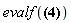 evalf(.8164965809 = .8164965809)