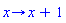proc (x) options operator, arrow; x+1 end proc