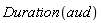 Duration(aud)