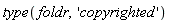 type(foldr, 'copyrighted')