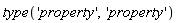 type('property', 'property')