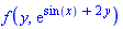 f(y, exp(sin(x)+2*y))