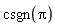 csgn(Pi)