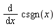 diff(csgn(x), x)