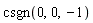 csgn(0, 0, -1)