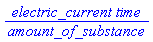 electric_current*time/amount_of_substance