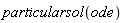 particularsol(ode)