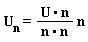 U[n] = (U.n)*n/(n.n)