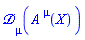 Physics:-D_[mu](A[`~mu`](X), [X])