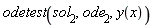 odetest(sol[2], ode[2], y(x))