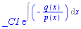 _C1*exp(Int(-q(x)/p(x), x))