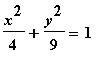 x^2/4+y^2/9 = 1