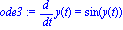 ode3 := diff(y(t), t) = sin(y(t))