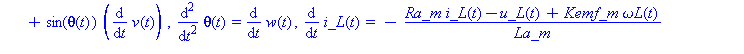 (Typesetting:-mprintslash)([{diff(x(t), `$`(t, 2)) = -sin(theta(t))*(diff(theta(t), t))*v(t)+cos(theta(t))*(diff(v(t), t)), diff(y(t), `$`(t, 2)) = cos(theta(t))*(diff(theta(t), t))*v(t)+sin(theta(t))...
