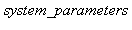 system_parameters