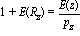 1+E(R[z]) = E(z)/p[z]