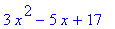3*x^2-5*x+17