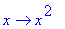proc (x) options operator, arrow; x^2 end proc