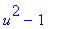 u^2-1