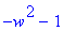 -w^2-1