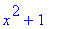 x^2+1