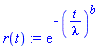 r(t) := exp(-(t/lambda)^b)