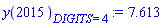 y(2015)[DIGITS = 4] := 7.613