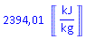 2394.007108*Units:-Unit(kJ/kg)