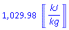 1029.978082*Units:-Unit(kJ/kg)