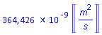 0.3644258194e-6*Units:-Unit(m^2/s)