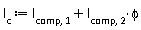 l[c] := phi*l[comp, 2]+l[comp, 1]