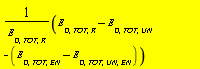 Units:-Standard:-`*`(Units:-Standard:-`+`(Units:-Standard:-`+`(E[D, TOT, R], Units:-Standard:-`-`(E[D, TOT, UN])), Units:-Standard:-`-`(Units:-Standard:-`+`(E[D, TOT, EN], Units:-Standard:-`-`(E[D, TOT, UN, EN])))), Units:-Standard:-`/`(E[D, TOT, R]))