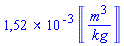 0.1518266913e-2*Units:-Unit(m^3/kg)