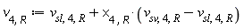v[4, R] := Units:-Standard:-`+`(v[sl, 4, R], Units:-Standard:-`*`(x[4, R], Units:-Standard:-`+`(v[sv, 4, R], Units:-Standard:-`-`(v[sl, 4, R]))))