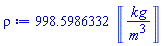 998.5986332*Units:-Unit(('kg')/('m')^3)