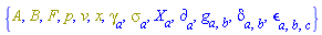 {A, B, F, p, v, x, Physics:-Dgamma[a], Physics:-Psigma[a], Physics:-d_[a], Physics:-g_[a, b], Physics:-KroneckerDelta[a, b], Physics:-LeviCivita[a, b, c], Physics:-SpaceTimeVector[a](X)}