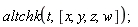 altchk(t, [x, y, z, w])