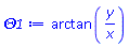 arctan(y/x)