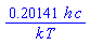 .20141*h*c/(k*T)