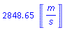 2848.654810*Units:-Unit(m/s)