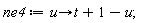 ne4 := proc (u) options operator, arrow; t+1-u end proc