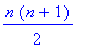 1/2*n*(n+1)