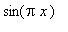 sin(Pi*x)