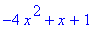 -4*x^2+x+1